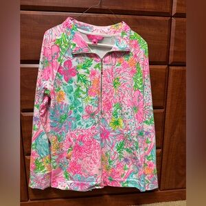 Lilly Pulitzer Marion Journey to The Jungle Popover - Like New!